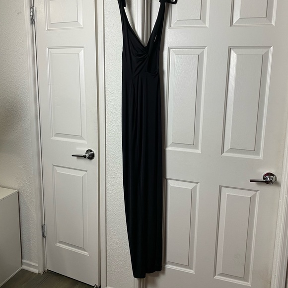Nookie Selene Halter Maxi Dress Gown Black - Picture 7 of 10